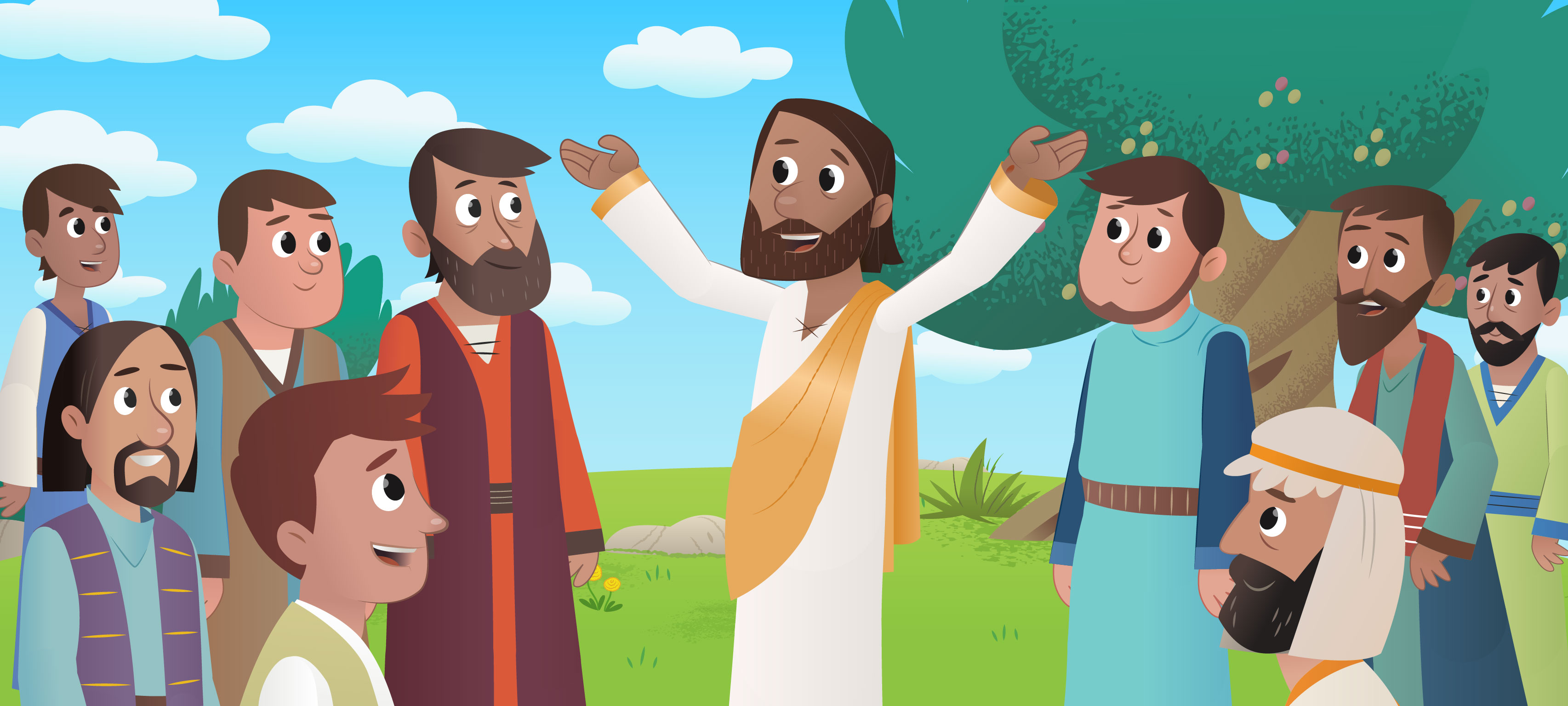 new-bible-app-for-kids-story-jesus-returns-to-heaven-into-the-clouds