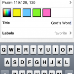 Advanced Bookmark Options in the Bible App™