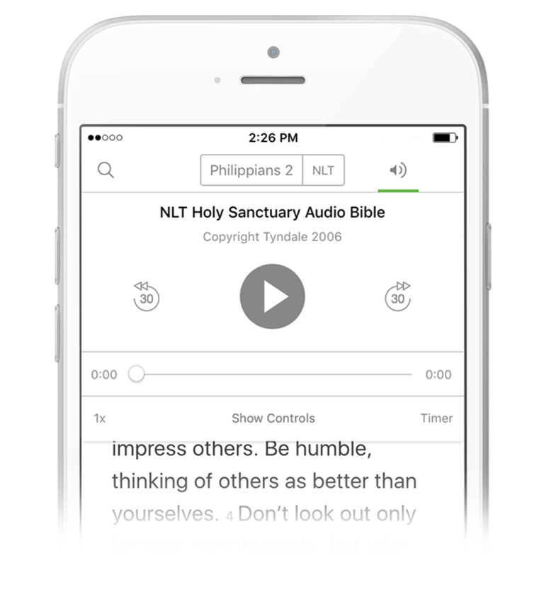 Listen to your Bible. YouVersion