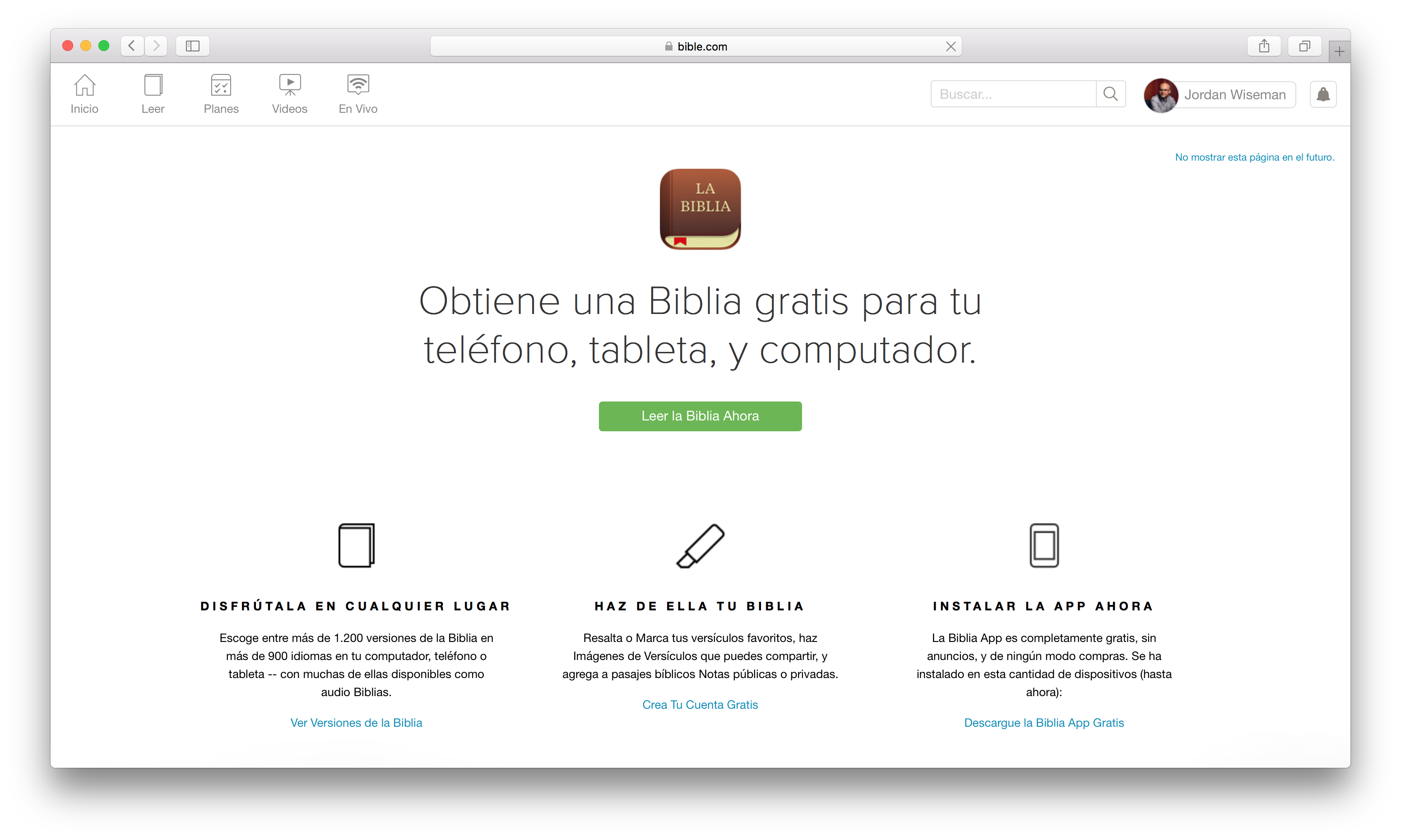 Descarga la Biblia App Ahora - 100 % Gratis