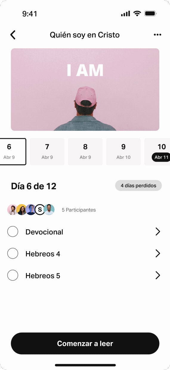 GIF de Ponerme al día en un Plan de Lectura