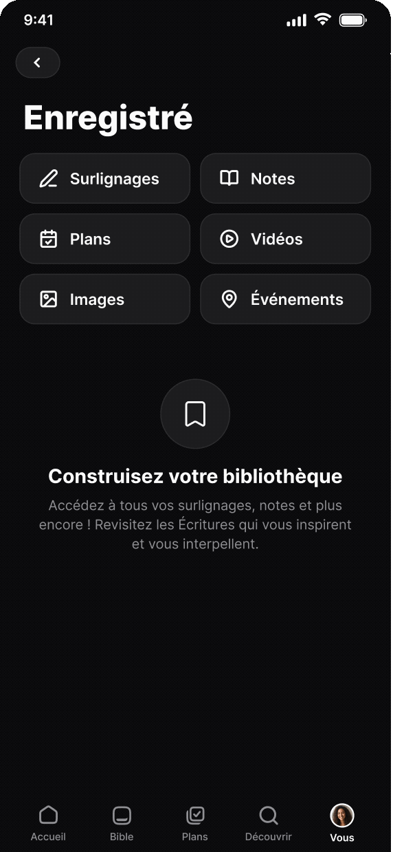 Illustration des vidéos enregistrées dans l’onglet You